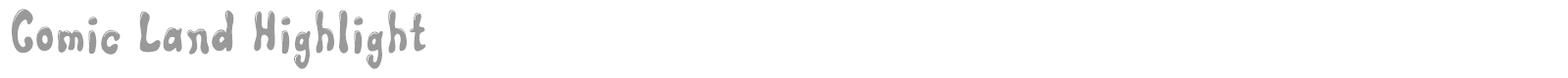 Comic Land font preview